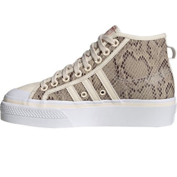SOLD Rare Adidas Nizza Mid Platform Hightop Snakeskin Sneaker - Picture 5 of 8